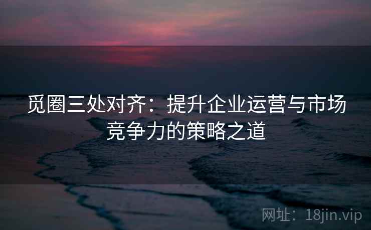 觅圈三处对齐:提升企业运营与市场竞争力的策略之道 觅圈三处对齐:提升企业运营与市场竞争力的策略之道
