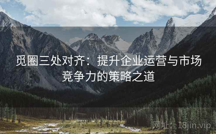觅圈三处对齐：提升企业运营与市场竞争力的策略之道